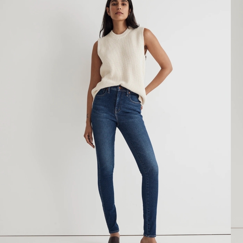 Madewell 10" High -Rise Skinny Blue Jeans